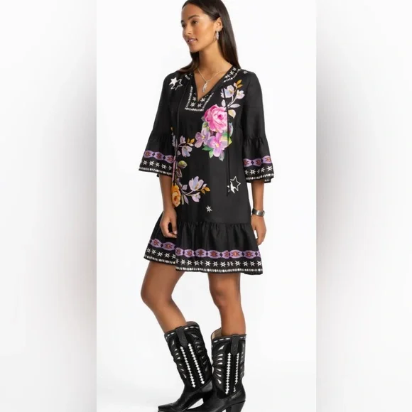 JOHNNY WAS HAILEE MINI DRESS     COLOR: Western Kasumi - Picture 2 of 11